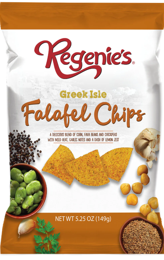 Regenie's Falafel Chips Greek Isle 5.25oz 12ct